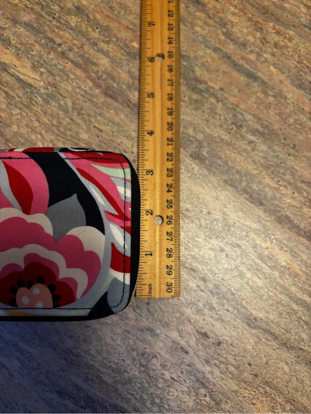 Vera Bradley Pink Red Navy Floral Travel Pill Case